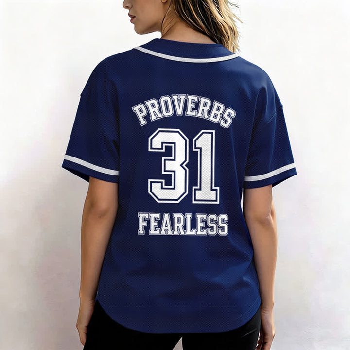 Christianartworkshop Baseballtrikot mit dem Aufdruck „Furchtloser Glaube“ aus Sprüche 31 (Unisex) - image 19