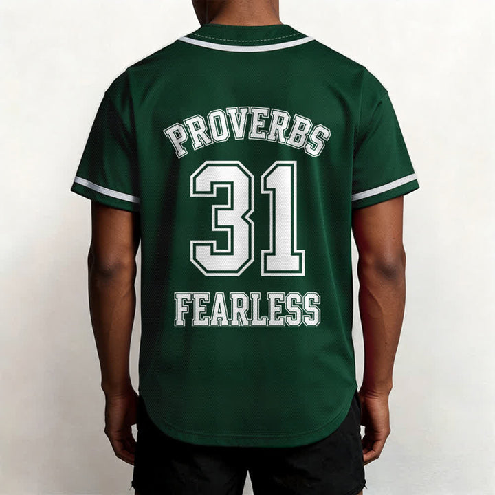 Christianartworkshop Baseballtrikot mit dem Aufdruck „Furchtloser Glaube“ aus Sprüche 31 (Unisex) - image 45