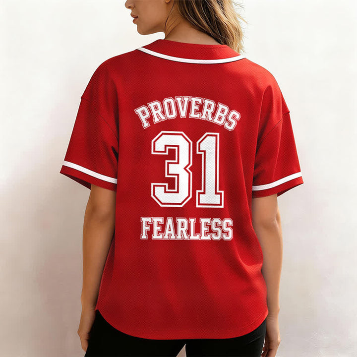 Christianartworkshop Baseballtrikot mit dem Aufdruck „Furchtloser Glaube“ aus Sprüche 31 (Unisex) - image 54