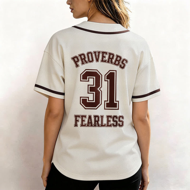 Christianartworkshop Baseballtrikot mit dem Aufdruck „Furchtloser Glaube“ aus Sprüche 31 (Unisex) - image 26