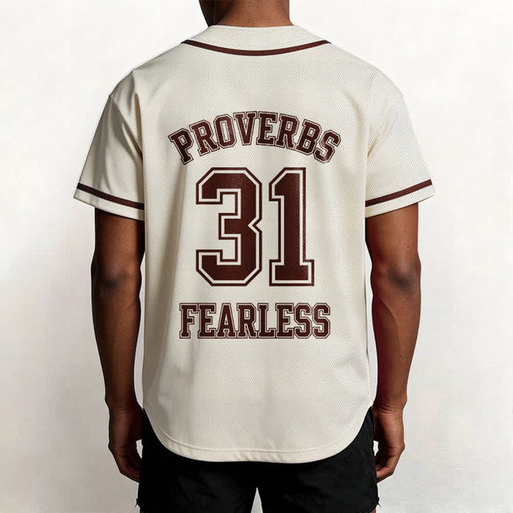 Christianartworkshop Baseballtrikot mit dem Aufdruck „Furchtloser Glaube“ aus Sprüche 31 (Unisex) - image 24
