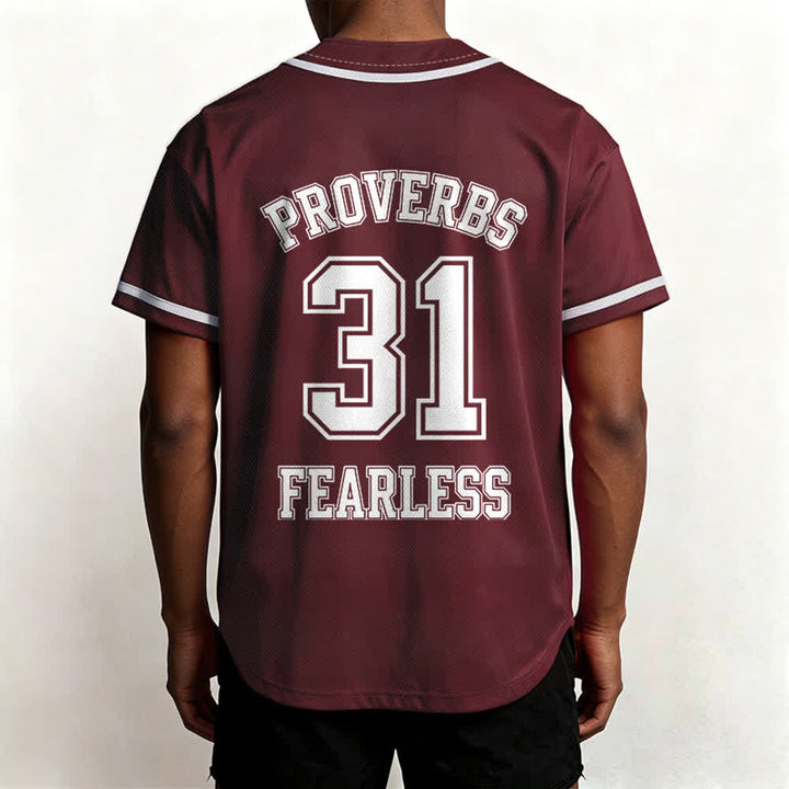 Christianartworkshop Baseballtrikot mit dem Aufdruck „Furchtloser Glaube“ aus Sprüche 31 (Unisex) - image 31