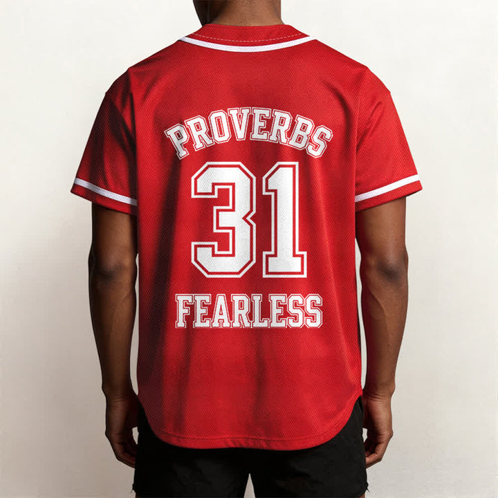 Christianartworkshop Baseballtrikot mit dem Aufdruck „Furchtloser Glaube“ aus Sprüche 31 (Unisex) - image 52