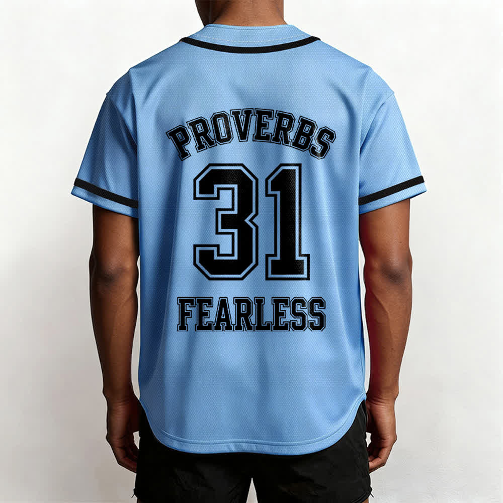 Christianartworkshop Baseballtrikot mit dem Aufdruck „Furchtloser Glaube“ aus Sprüche 31 (Unisex) - image 38