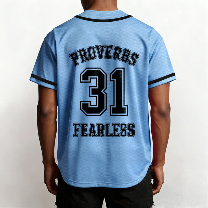 Christianartworkshop Baseballtrikot mit dem Aufdruck „Furchtloser Glaube“ aus Sprüche 31 (Unisex) - image 38