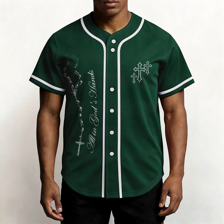 Christianartworkshop Vertrauen, Hoffnung, Streben, Glaube – Alles in Gottes Händen – Unisex-Baseballtrikot mit Glaubensmotiv - image 45