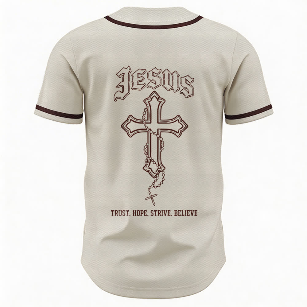 Christianartworkshop Vertrauen, Hoffnung, Streben, Glaube – Alles in Gottes Händen – Unisex-Baseballtrikot mit Glaubensmotiv - image 30