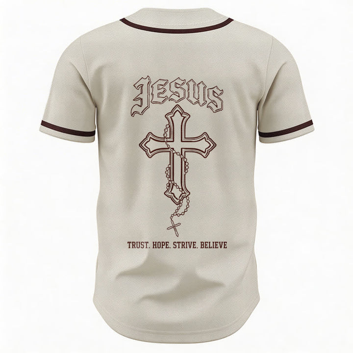 Christianartworkshop Vertrauen, Hoffnung, Streben, Glaube – Alles in Gottes Händen – Unisex-Baseballtrikot mit Glaubensmotiv - image 30