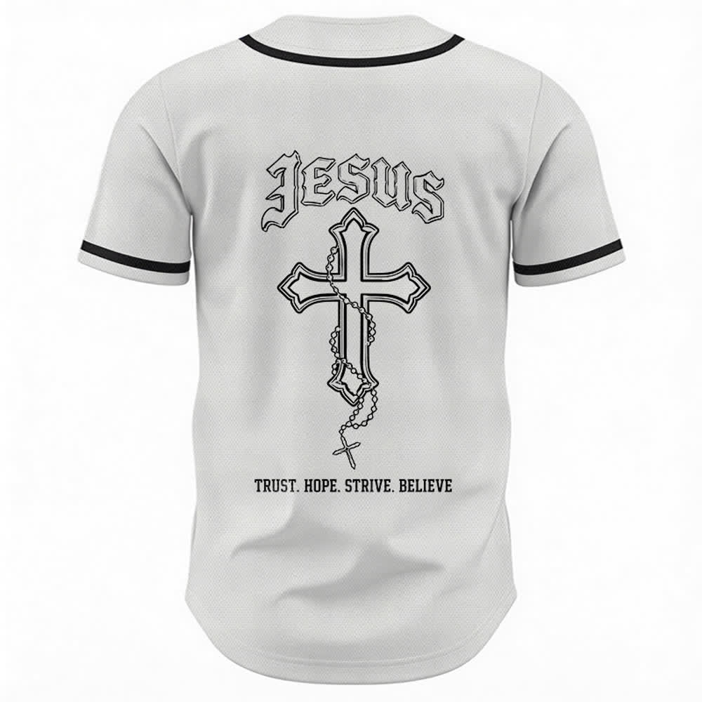 Christianartworkshop Vertrauen, Hoffnung, Streben, Glaube – Alles in Gottes Händen – Unisex-Baseballtrikot mit Glaubensmotiv - image 16