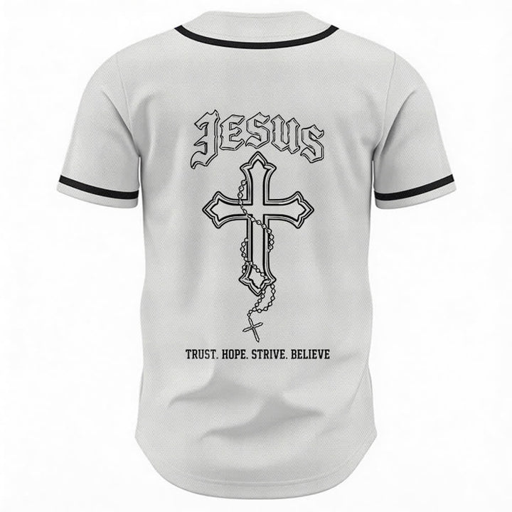 Christianartworkshop Vertrauen, Hoffnung, Streben, Glaube – Alles in Gottes Händen – Unisex-Baseballtrikot mit Glaubensmotiv - image 16