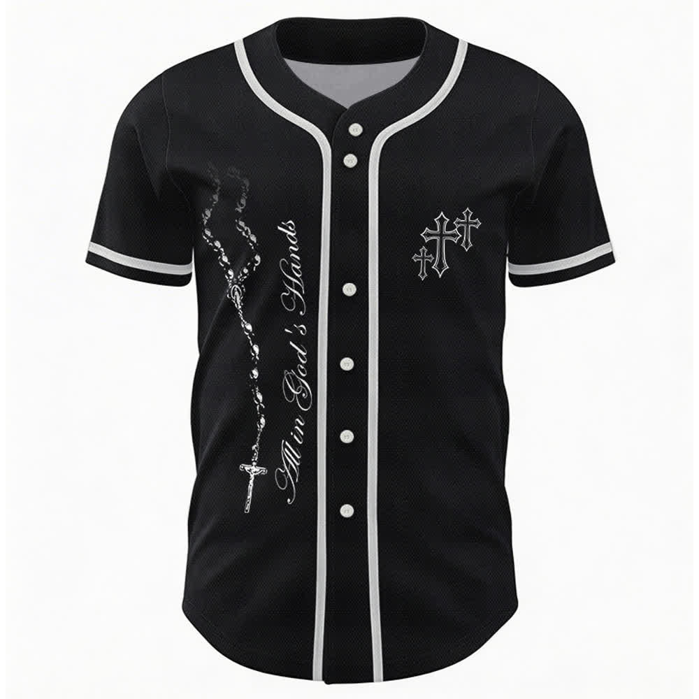 Christianartworkshop Vertrauen, Hoffnung, Streben, Glaube – Alles in Gottes Händen – Unisex-Baseballtrikot mit Glaubensmotiv - image 8