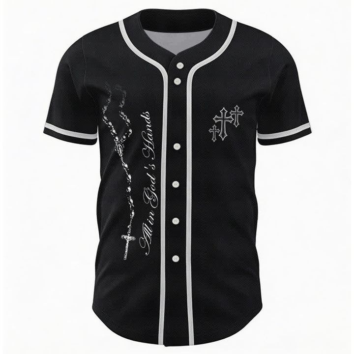 Christianartworkshop Vertrauen, Hoffnung, Streben, Glaube – Alles in Gottes Händen – Unisex-Baseballtrikot mit Glaubensmotiv - image 8