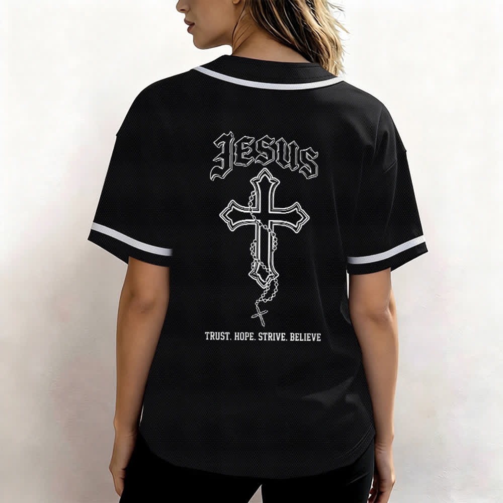 Christianartworkshop Vertrauen, Hoffnung, Streben, Glaube – Alles in Gottes Händen – Unisex-Baseballtrikot mit Glaubensmotiv - image 13