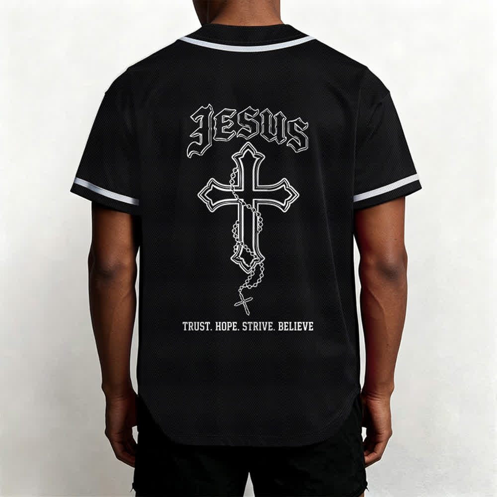 Christianartworkshop Vertrauen, Hoffnung, Streben, Glaube – Alles in Gottes Händen – Unisex-Baseballtrikot mit Glaubensmotiv - image 11
