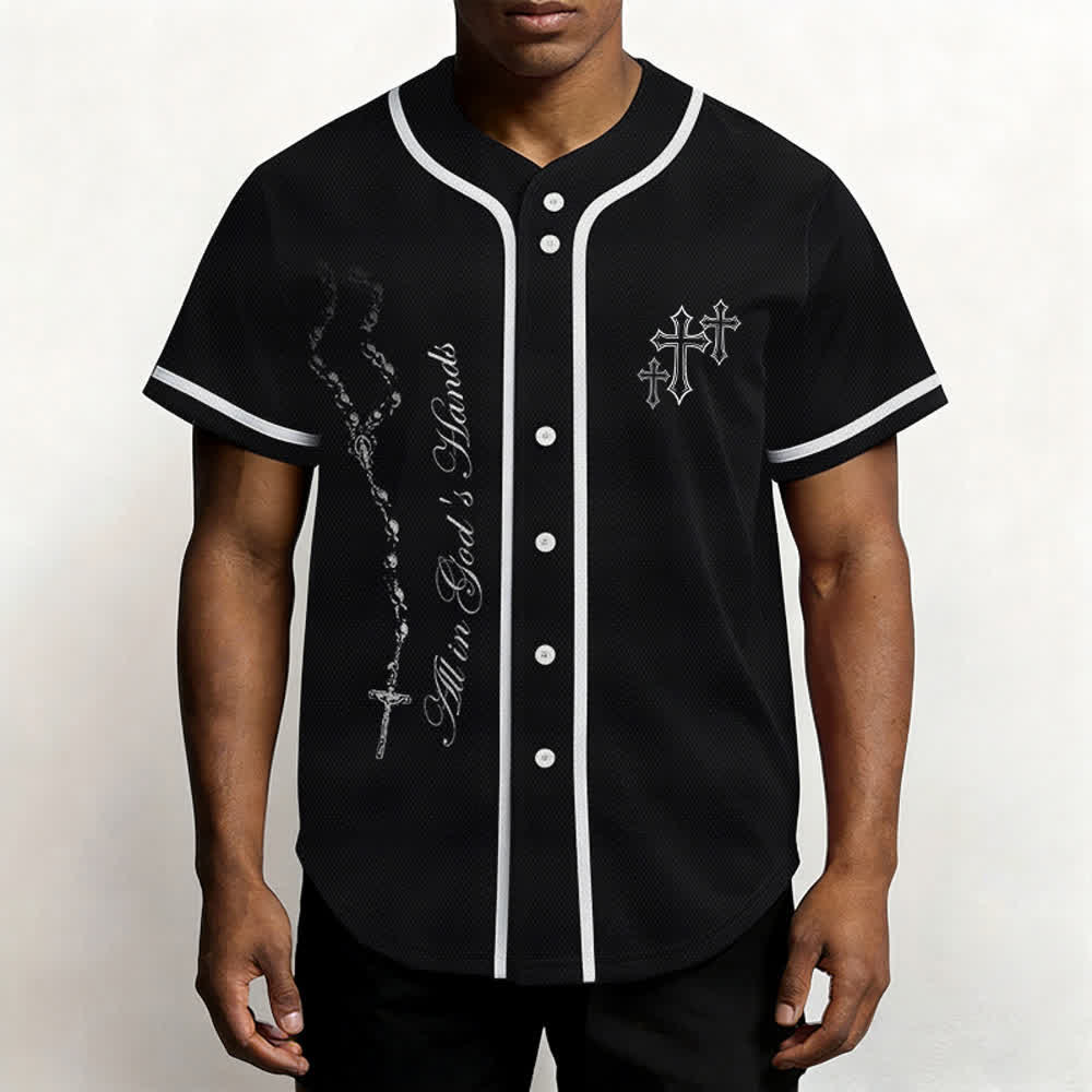 Christianartworkshop Vertrauen, Hoffnung, Streben, Glaube – Alles in Gottes Händen – Unisex-Baseballtrikot mit Glaubensmotiv - image 10