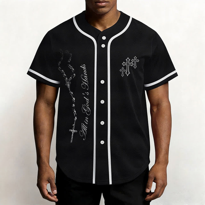 Christianartworkshop Vertrauen, Hoffnung, Streben, Glaube – Alles in Gottes Händen – Unisex-Baseballtrikot mit Glaubensmotiv - image 10