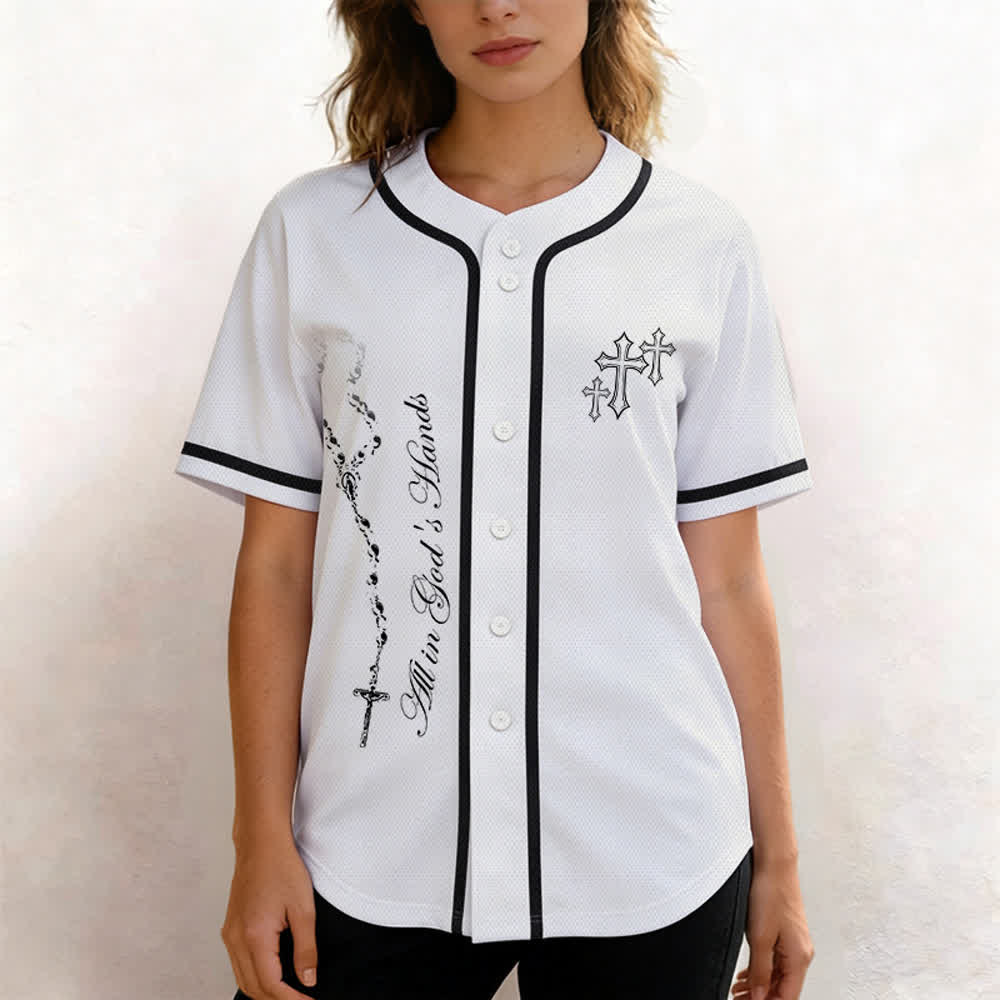 Christianartworkshop Vertrauen, Hoffnung, Streben, Glaube – Alles in Gottes Händen – Unisex-Baseballtrikot mit Glaubensmotiv - image 19
