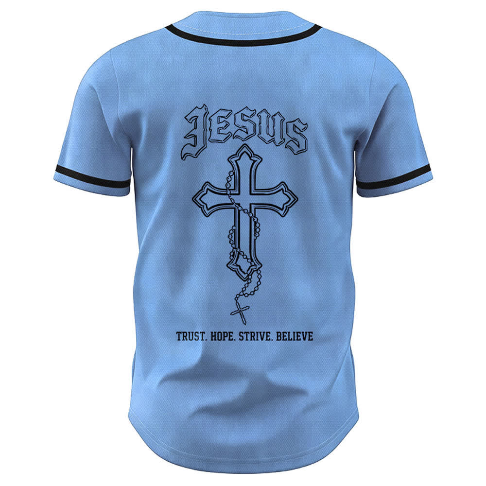 Christianartworkshop Vertrauen, Hoffnung, Streben, Glaube – Alles in Gottes Händen – Unisex-Baseballtrikot mit Glaubensmotiv - image 37