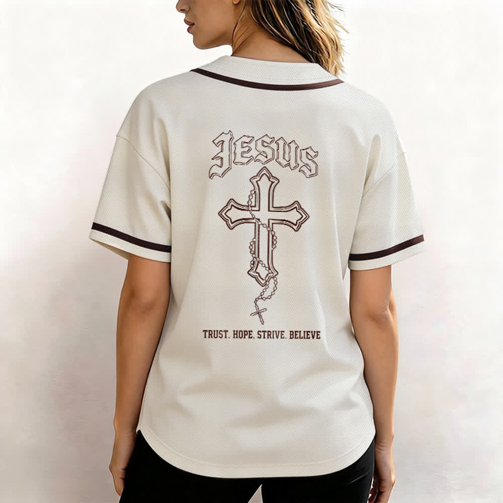 Christianartworkshop Vertrauen, Hoffnung, Streben, Glaube – Alles in Gottes Händen – Unisex-Baseballtrikot mit Glaubensmotiv - image 34