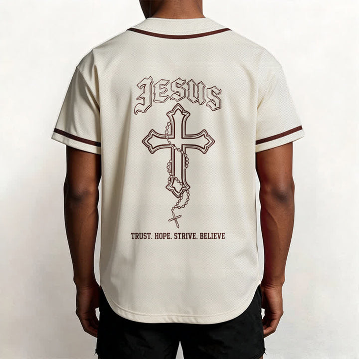 Christianartworkshop Vertrauen, Hoffnung, Streben, Glaube – Alles in Gottes Händen – Unisex-Baseballtrikot mit Glaubensmotiv - image 32