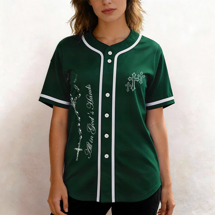 Christianartworkshop Vertrauen, Hoffnung, Streben, Glaube – Alles in Gottes Händen – Unisex-Baseballtrikot mit Glaubensmotiv - image 47