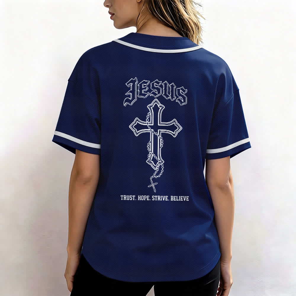 Christianartworkshop Vertrauen, Hoffnung, Streben, Glaube – Alles in Gottes Händen – Unisex-Baseballtrikot mit Glaubensmotiv - image 27
