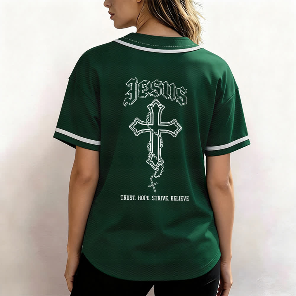 Christianartworkshop Vertrauen, Hoffnung, Streben, Glaube – Alles in Gottes Händen – Unisex-Baseballtrikot mit Glaubensmotiv - image 48