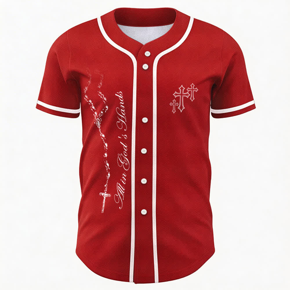 Christianartworkshop Vertrauen, Hoffnung, Streben, Glaube – Alles in Gottes Händen – Unisex-Baseballtrikot mit Glaubensmotiv - image 50