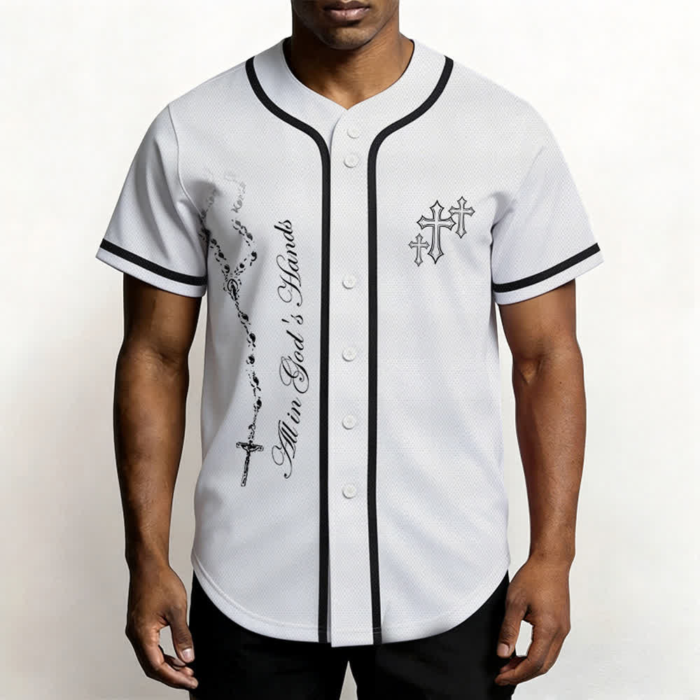 Christianartworkshop Vertrauen, Hoffnung, Streben, Glaube – Alles in Gottes Händen – Unisex-Baseballtrikot mit Glaubensmotiv - image 17