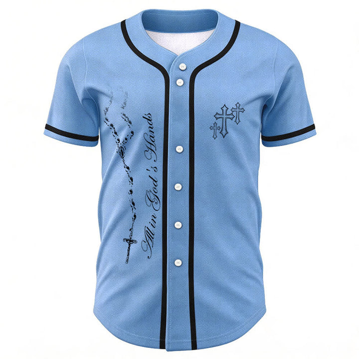 Christianartworkshop Vertrauen, Hoffnung, Streben, Glaube – Alles in Gottes Händen – Unisex-Baseballtrikot mit Glaubensmotiv - image 36