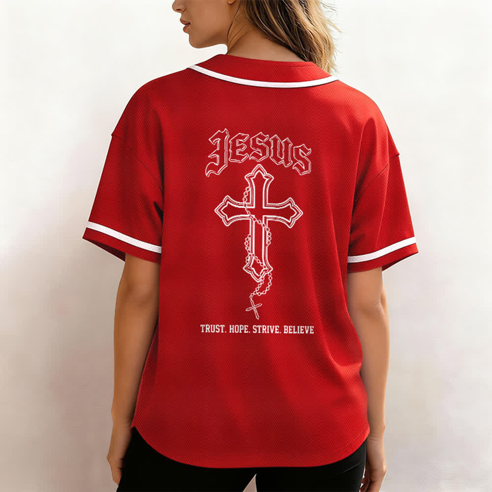 Christianartworkshop Vertrauen, Hoffnung, Streben, Glaube – Alles in Gottes Händen – Unisex-Baseballtrikot mit Glaubensmotiv - image 55
