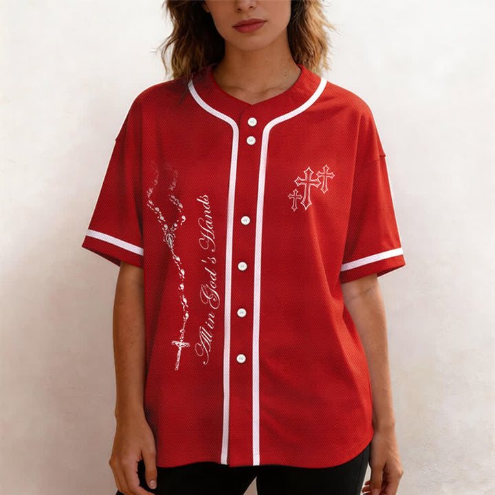 Christianartworkshop Vertrauen, Hoffnung, Streben, Glaube – Alles in Gottes Händen – Unisex-Baseballtrikot mit Glaubensmotiv - image 54