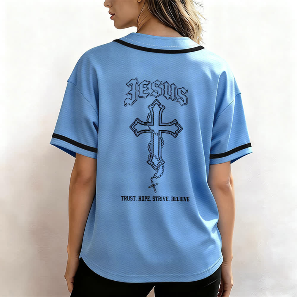 Christianartworkshop Vertrauen, Hoffnung, Streben, Glaube – Alles in Gottes Händen – Unisex-Baseballtrikot mit Glaubensmotiv - image 41