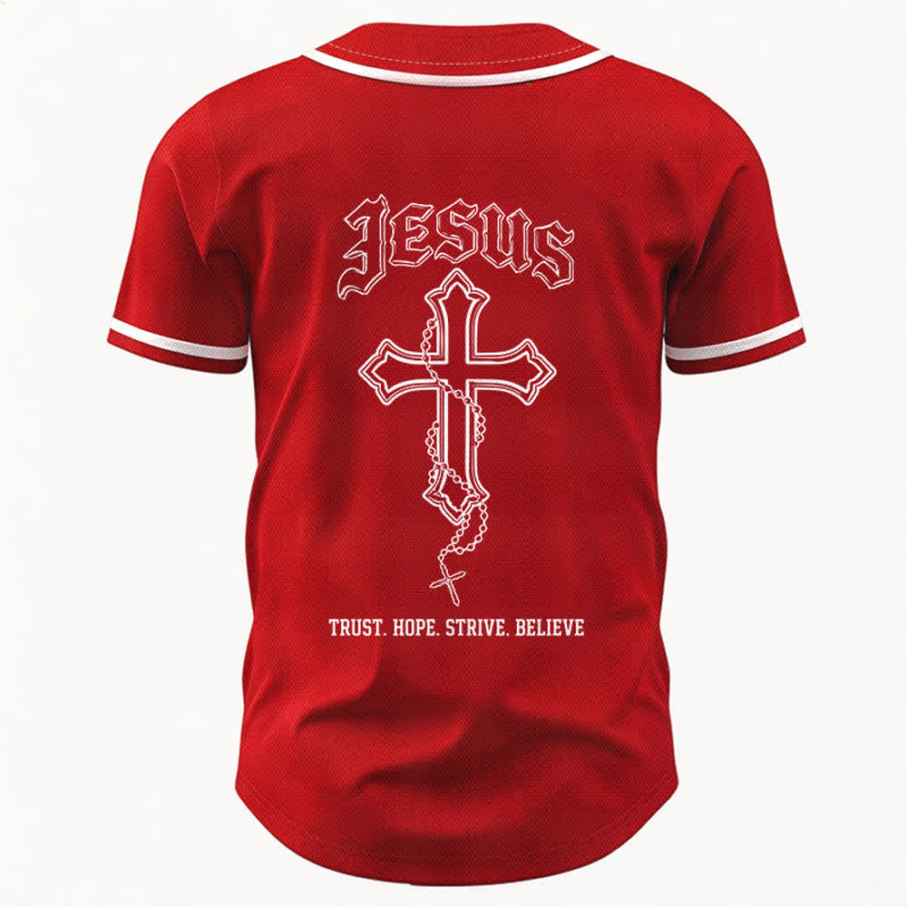 Christianartworkshop Vertrauen, Hoffnung, Streben, Glaube – Alles in Gottes Händen – Unisex-Baseballtrikot mit Glaubensmotiv - image 51