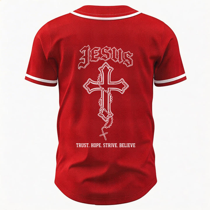 Christianartworkshop Vertrauen, Hoffnung, Streben, Glaube – Alles in Gottes Händen – Unisex-Baseballtrikot mit Glaubensmotiv - image 51