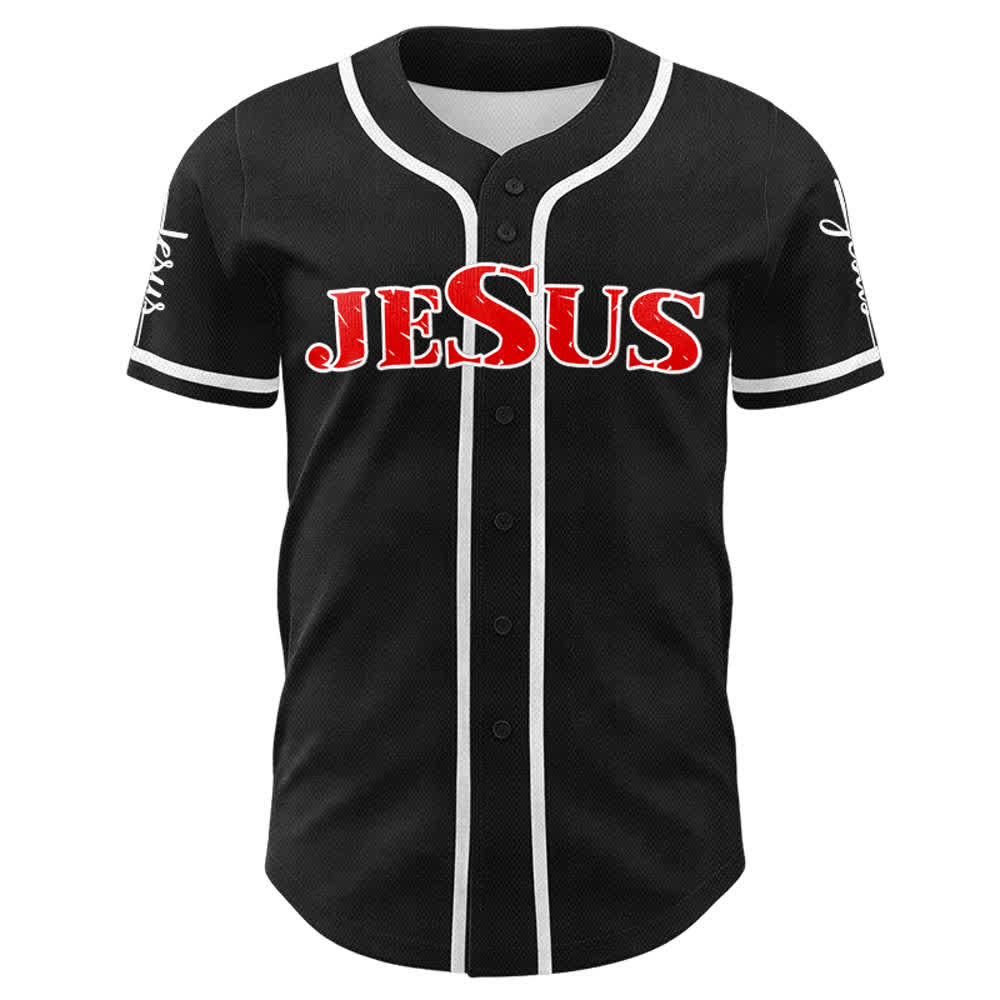 Christianartworkshop Jesus Kreuz Nagel und Dornenkrone Baseballtrikot - image 36