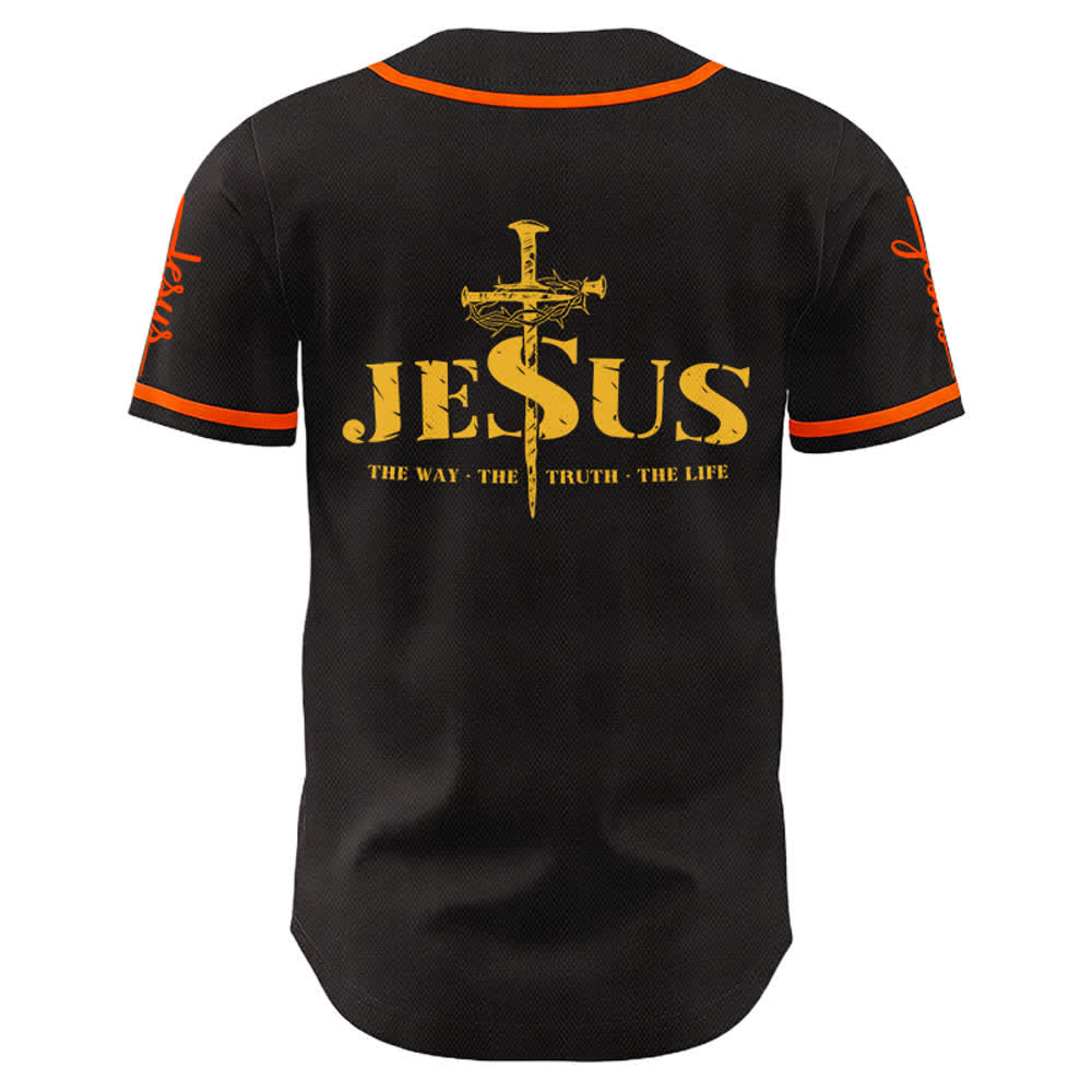 Christianartworkshop Jesus Kreuz Nagel und Dornenkrone Baseballtrikot - image 43
