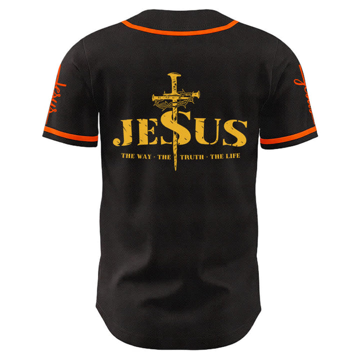 Christianartworkshop Jesus Kreuz Nagel und Dornenkrone Baseballtrikot - image 43
