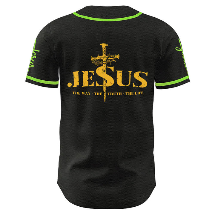 Christianartworkshop Jesus Kreuz Nagel und Dornenkrone Baseballtrikot - image 55