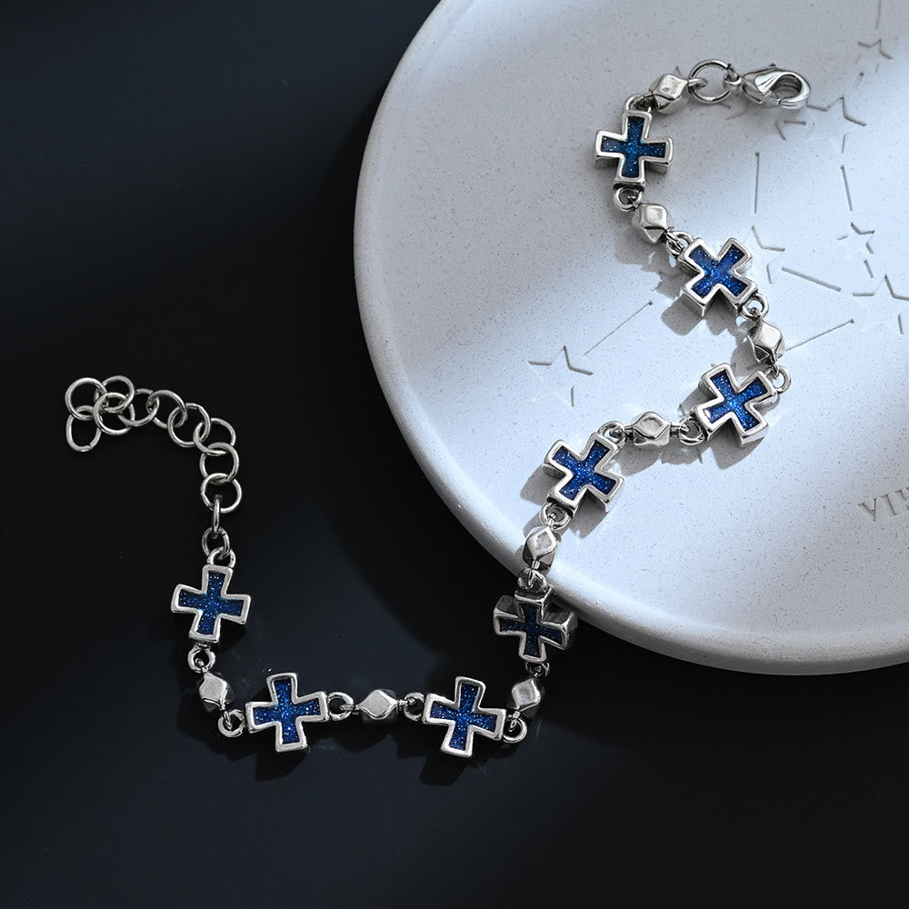 Christianartworkshop Elegantes Armband mit sequenziellem Kreuz: Symbol für unerschütterlichen, heiligen Schutz - image 4