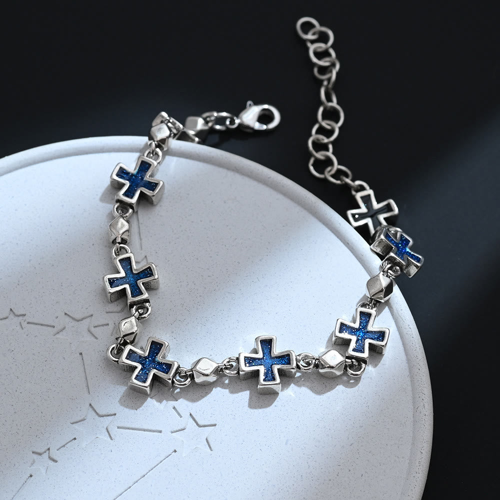 Christianartworkshop Elegantes Armband mit sequenziellem Kreuz: Symbol für unerschütterlichen, heiligen Schutz - image 3