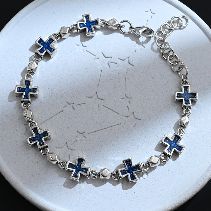 Christianartworkshop Elegantes Armband mit sequenziellem Kreuz: Symbol für unerschütterlichen, heiligen Schutz - Kreuzen - image 0