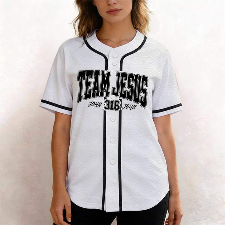 Christianartworkshop Sportliches Team Jesus Johannes 316 Inspirierendes Bibelzitat Unisex-Baseballtrikot - image 12