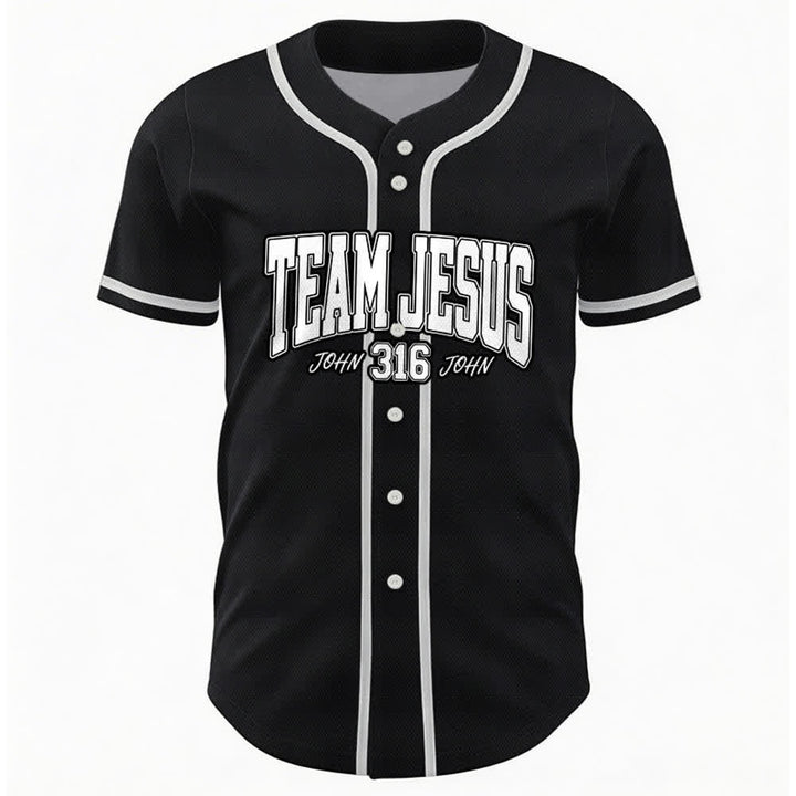 Christianartworkshop Sportliches Team Jesus Johannes 316 Inspirierendes Bibelzitat Unisex-Baseballtrikot - image 15