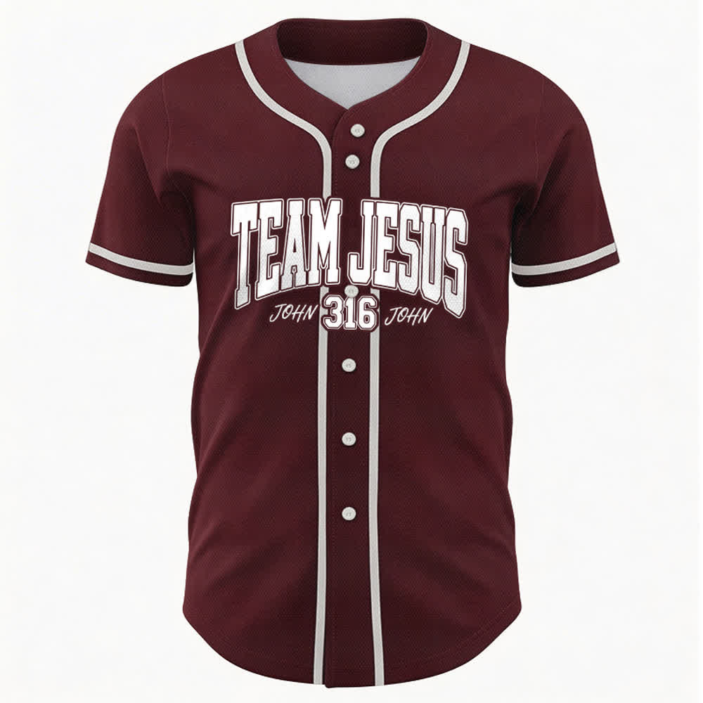 Christianartworkshop Sportliches Team Jesus Johannes 316 Inspirierendes Bibelzitat Unisex-Baseballtrikot - image 22