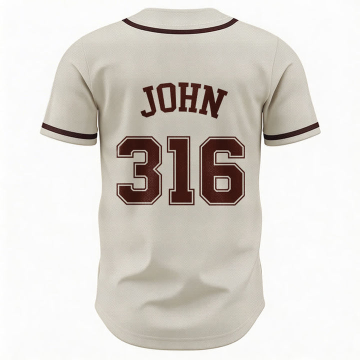Christianartworkshop Sportliches Team Jesus Johannes 316 Inspirierendes Bibelzitat Unisex-Baseballtrikot - image 30