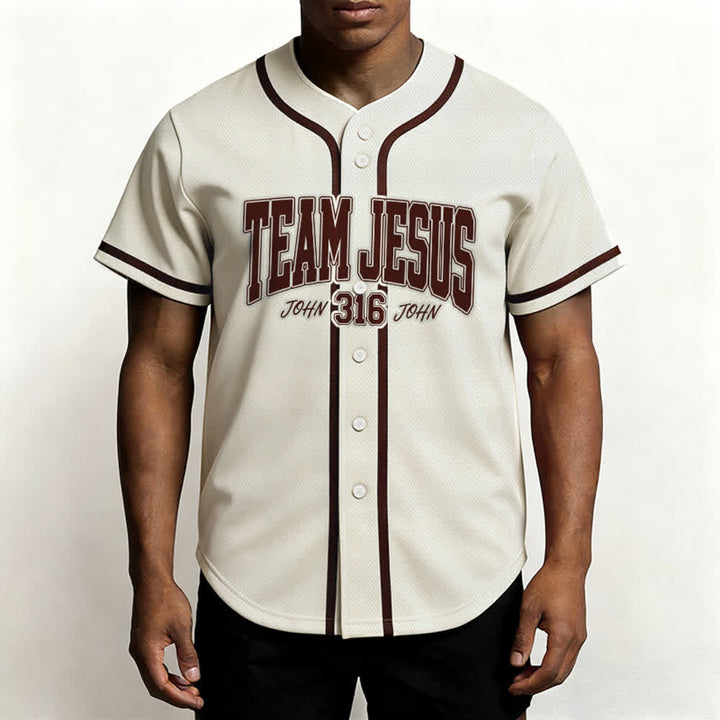 Christianartworkshop Sportliches Team Jesus Johannes 316 Inspirierendes Bibelzitat Unisex-Baseballtrikot - image 31
