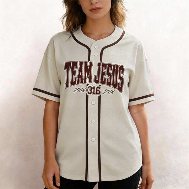 Christianartworkshop Sportliches Team Jesus Johannes 316 Inspirierendes Bibelzitat Unisex-Baseballtrikot - image 33