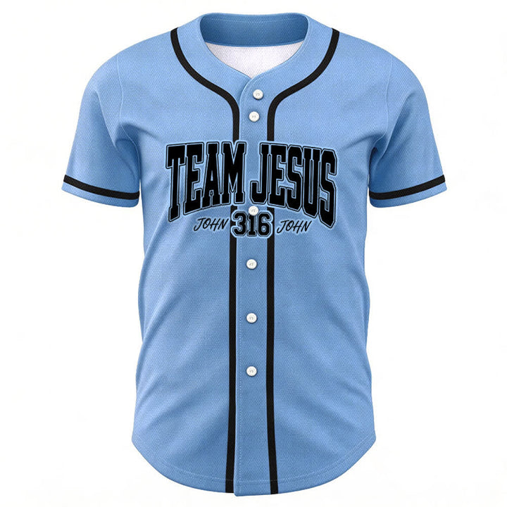 Christianartworkshop Sportliches Team Jesus Johannes 316 Inspirierendes Bibelzitat Unisex-Baseballtrikot - image 36