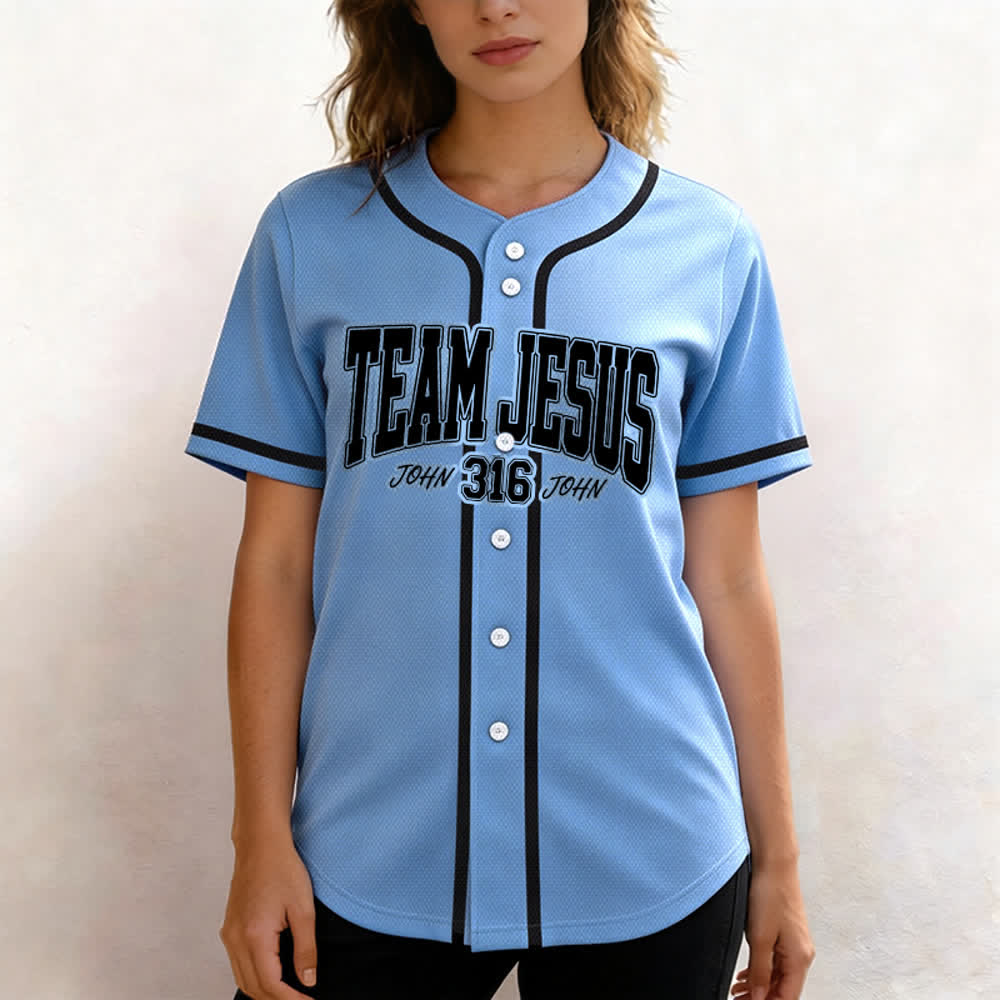 Christianartworkshop Sportliches Team Jesus Johannes 316 Inspirierendes Bibelzitat Unisex-Baseballtrikot - image 40
